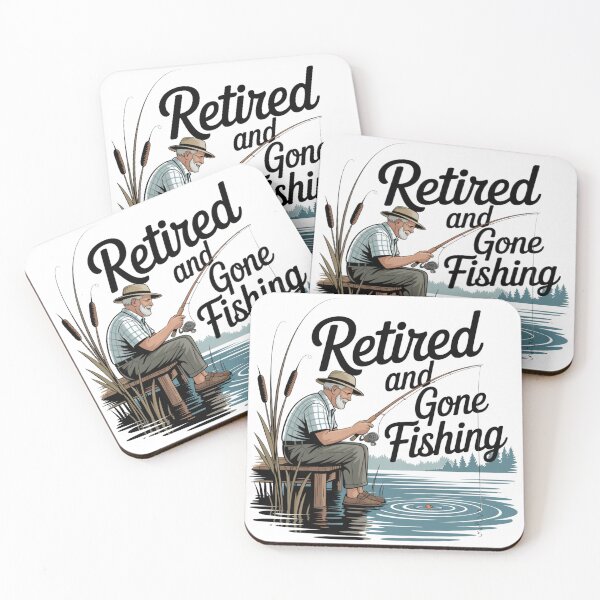Item preview, Retired and Gone Fishing, Retro Fishing Scene – Perfect Gift for Retired Fishermen T-Shirt  designed and sold by podlook.