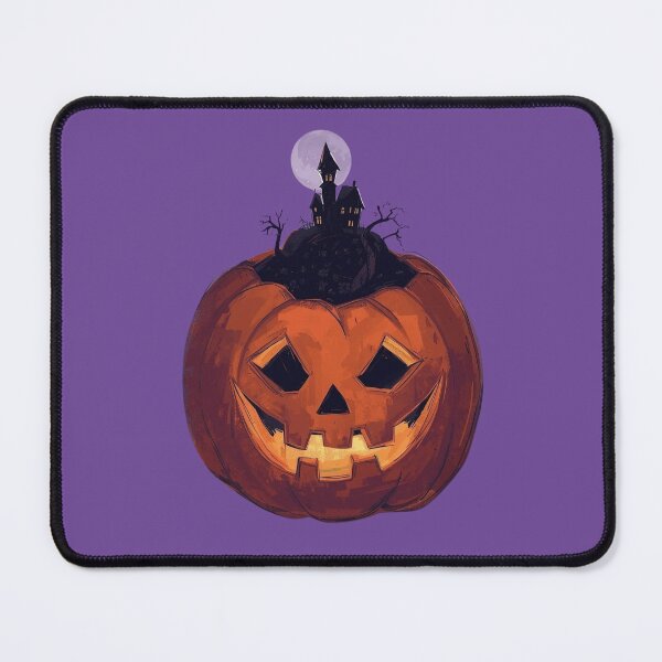 Item preview, Haunted Pumpkin Hill - Halloween Jack-O'-Lantern with Haunted House designed and sold by Stanley the Creator.