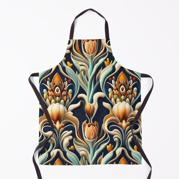 Item preview, Seamless, vivid, elegant pattern for textile applications, fabric graphics, floral style, beautiful illustration, vivid colors, black background designed and sold by gulka8.
