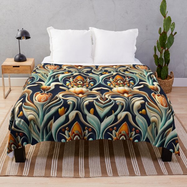 Item preview, Seamless, vivid, elegant pattern for textile applications, fabric graphics, floral style, beautiful illustration, vivid colors, black background designed and sold by gulka8.