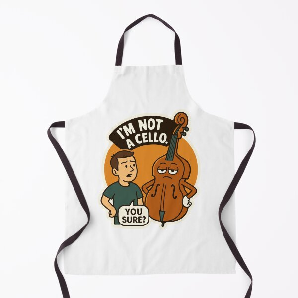 Item preview, Not a Cello Funny Bass Sticker designed and sold by Tiny Joy World.