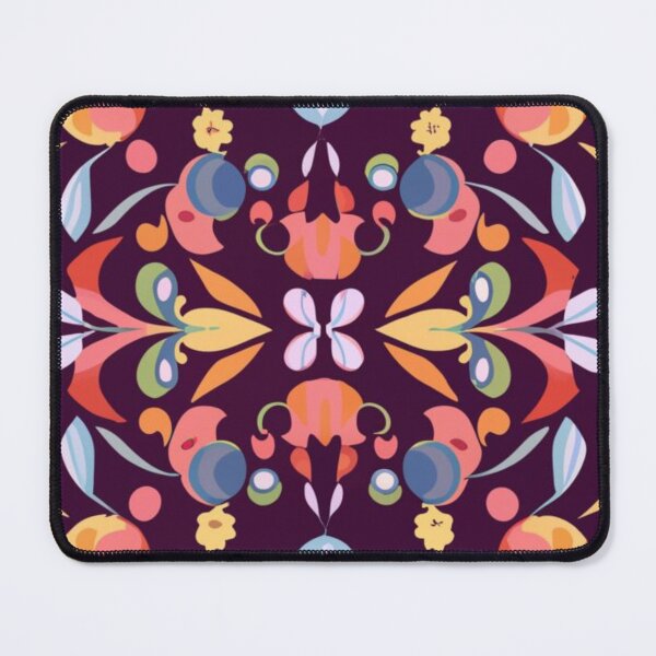 Item preview, Seamless, vivid, elegant pattern for textile applications, fabric graphics, floral style, beautiful illustration, vivid colors, black background designed and sold by gulka8.
