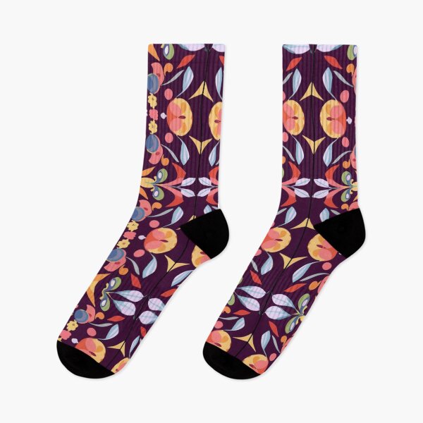 Item preview, Seamless, vivid, elegant pattern for textile applications, fabric graphics, floral style, beautiful illustration, vivid colors, black background designed and sold by gulka8.