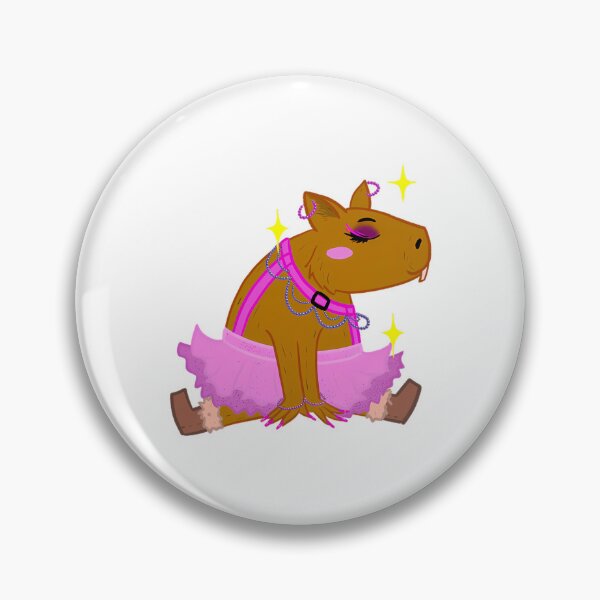 Item preview, Glamibara – Capybara in Pink designed and sold by WanTry.