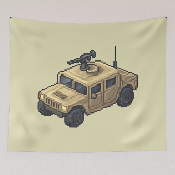 Item preview, Desert Patrol Off-Road Vehicle – Retro Pixel Art designed and sold by arteopolis.