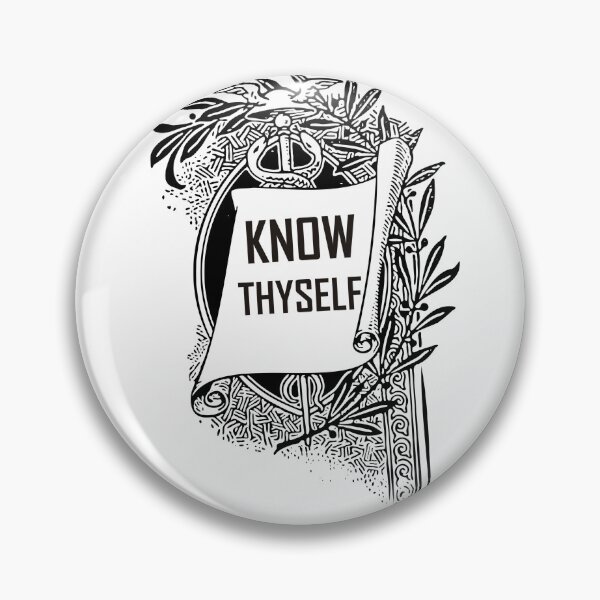 Item preview,  Know Thyself | Ancient Greek Quote designed and sold by ArtsyExplorer.