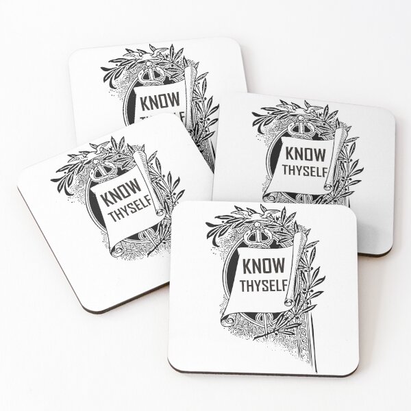 Item preview,  Know Thyself | Ancient Greek Quote designed and sold by ArtsyExplorer.