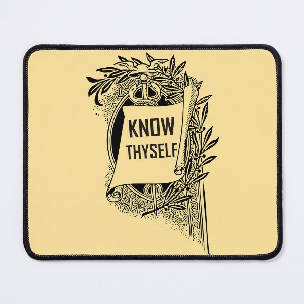 Item preview,  Know Thyself | Ancient Greek Quote designed and sold by ArtsyExplorer.