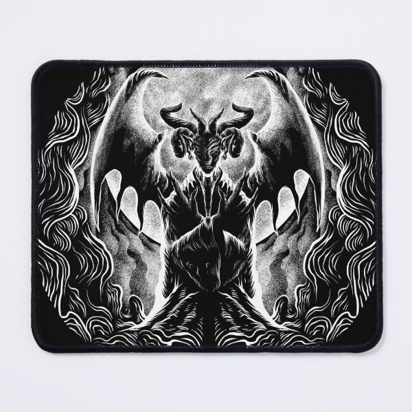 Item preview, Hand Drawn Black and White Baphomet - Satanic Goat designed and sold by 8thSin.