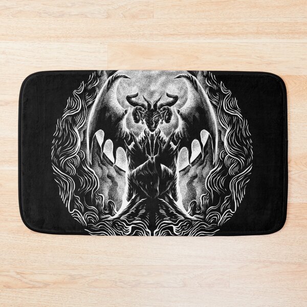 Item preview, Hand Drawn Black and White Baphomet - Satanic Goat designed and sold by 8thSin.
