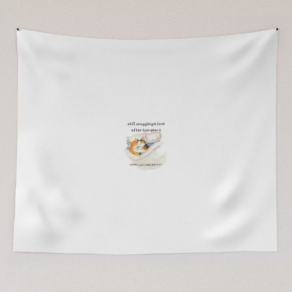 Item preview, Still Snuggling In Love After Two Years Happy Cotton Anniversary designed and sold by SnorkleSupply.