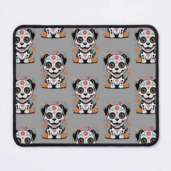 Item preview, Joyful Sugar Skull Dog Spirit designed and sold by Christomized.