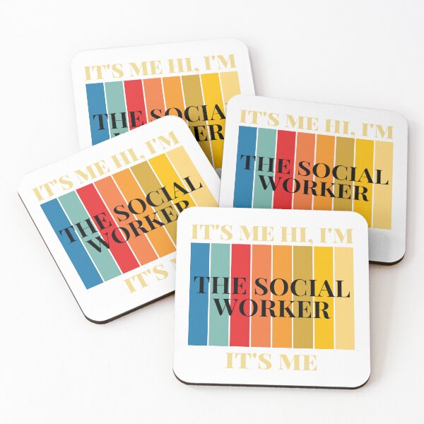 Item preview, Funny Vintage It's Me Hi I'm The Social Worker It's Me Design, Social Worker Humor designed and sold by faridman.