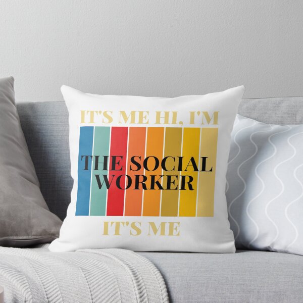 Item preview, Funny Vintage It's Me Hi I'm The Social Worker It's Me Design, Social Worker Humor designed and sold by faridman.