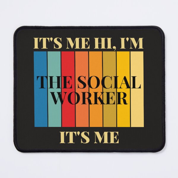 Item preview, Funny Vintage It's Me Hi I'm The Social Worker It's Me Design, Social Worker Humor designed and sold by faridman.