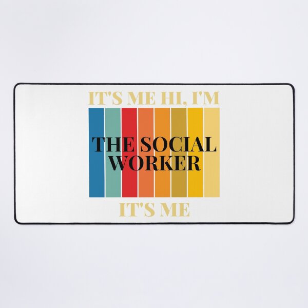 Item preview, Funny Vintage It's Me Hi I'm The Social Worker It's Me Design, Social Worker Humor designed and sold by faridman.