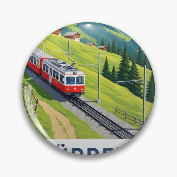 Item preview, Mürren Switzerland Alps Train Vintage designed and sold by TeeARTHY.