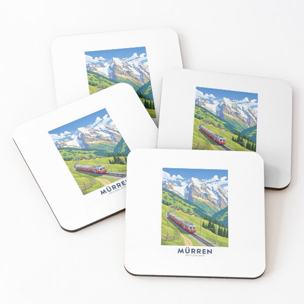 Artikelvorschau, Mürren Schweiz Alpen Zug Vintage entworfen und verkauft von TeeARTHY.