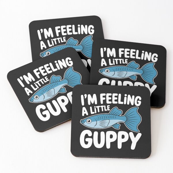 Item preview, I'm Feeling A Little Guppy! Funny Fish Pun designed and sold by PMCreative.