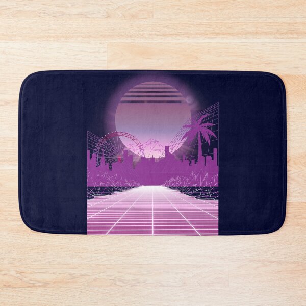 Item preview, Retrowave Cityscape Grid designed and sold by IREMORHAN.
