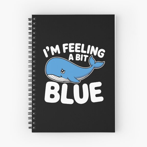 Item preview, I'm Feeling A Bit Blue! Funny Blue Wale Pun designed and sold by PMCreative.