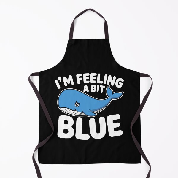 Item preview, I'm Feeling A Bit Blue! Funny Blue Wale Pun designed and sold by PMCreative.