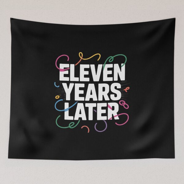 Item preview, ELEVEN YEARS LATER 11 year Old Birthday for Girl Boys  designed and sold by lilLilaBatArt.