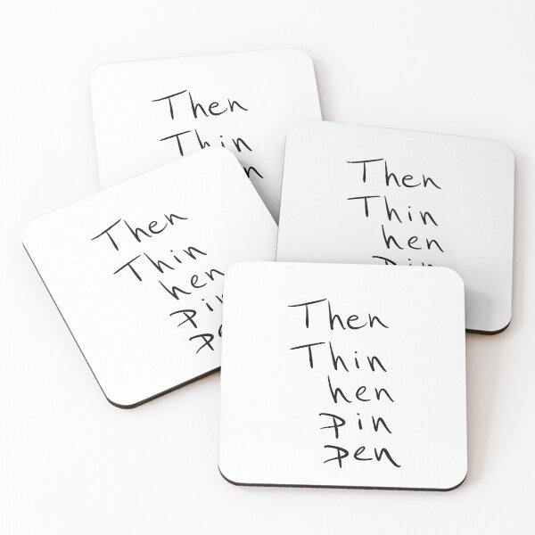 Item preview, Then Thin Hen Pin Pen  designed and sold by abeink.
