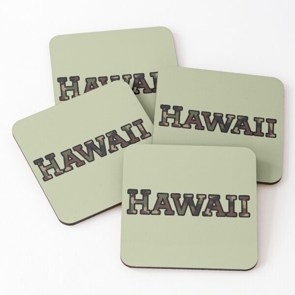 Item preview, Hawaii Camo Typography – Rugged Outdoor Military Style Design designed and sold by Long Family Gifts.