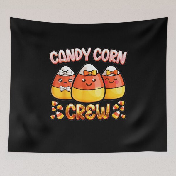 Item preview, Candy Corn Crew – Cute Halloween Kawaii Candy Design for Fall and Trick-or-Treat Lovers designed and sold by Alluka Brand.