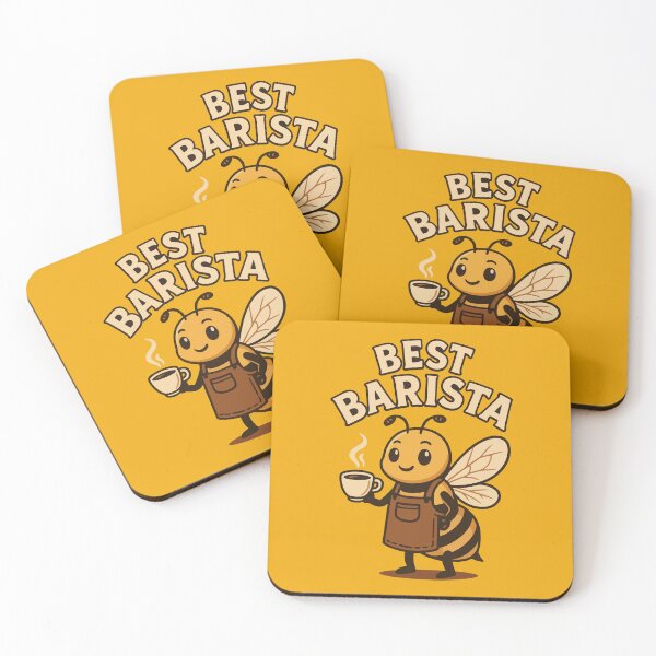 Item preview, Best Barista – Bee Design for Hardworking Coffee Lovers designed and sold by Coffee Lifestyle.