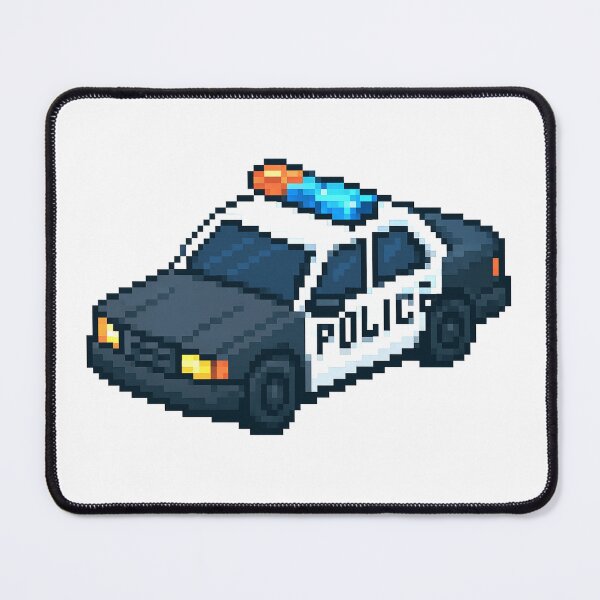 Item preview, Retro Pixel Police Car – Isometric Pixel Art Vehicle designed and sold by arteopolis.