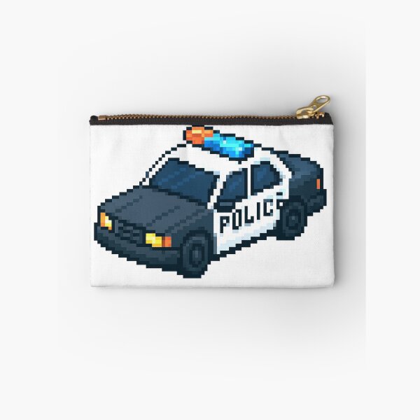 Item preview, Retro Pixel Police Car – Isometric Pixel Art Vehicle designed and sold by arteopolis.