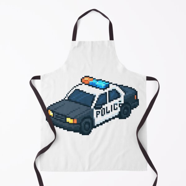 Item preview, Retro Pixel Police Car – Isometric Pixel Art Vehicle designed and sold by arteopolis.