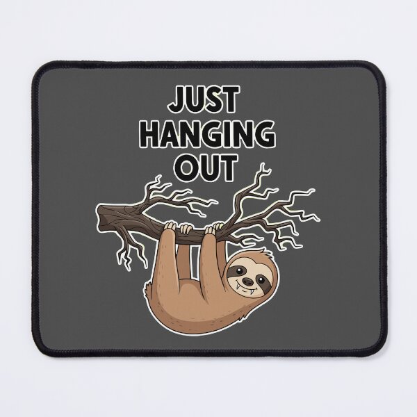Item preview, Cartoon Sloth Hanging Out on Tree Branch Transparent designed and sold by ML-Media.