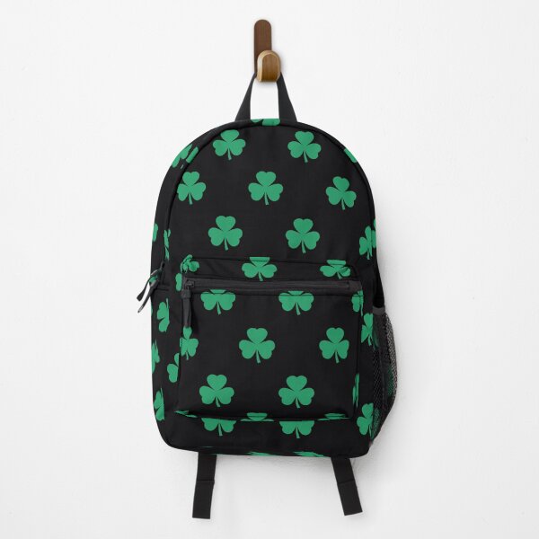 Item preview, Lucky Irish Green Shamrock on Dark Background designed and sold by ElaineCallahan.