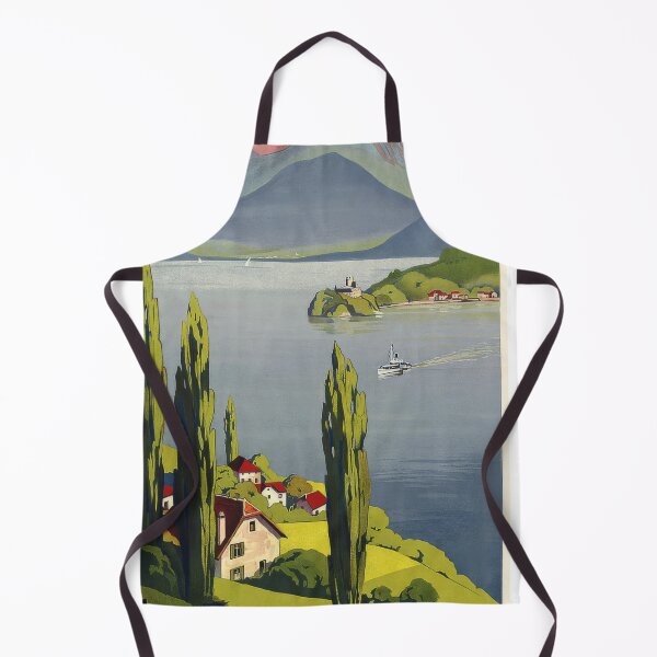 Item preview, Lac d’Annecy Vintage Travel Poster French Alps designed and sold by TeeARTHY.