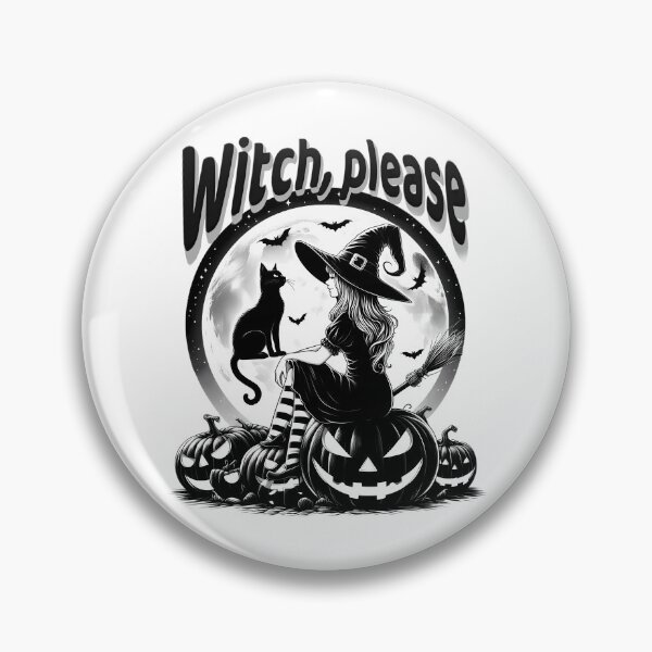 Item preview, Witch, please - conversation between a witch and a black cat. designed and sold by Art-Arcade6.