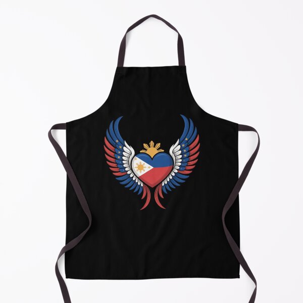 Item preview, Philippines Flag Heart with Angel Wings for Filipino Pride designed and sold by snowry.