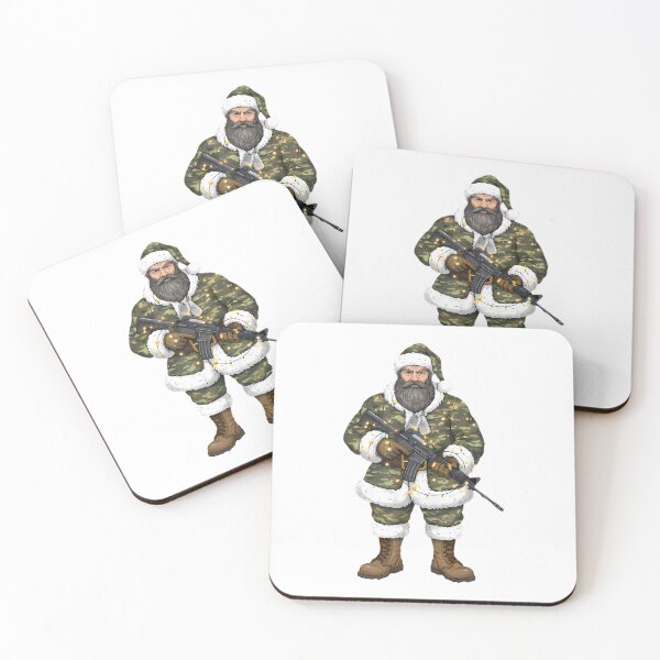 Item preview, Veteran Santa Camo Boots Christmas Retired Soldier designed and sold by BernoNickel.