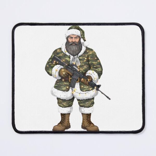 Item preview, Veteran Santa Camo Boots Christmas Retired Soldier designed and sold by BernoNickel.