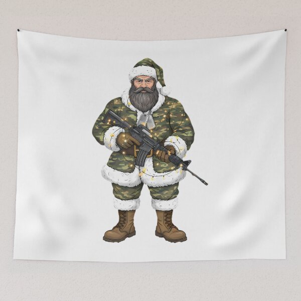 Item preview, Veteran Santa Camo Boots Christmas Retired Soldier designed and sold by BernoNickel.