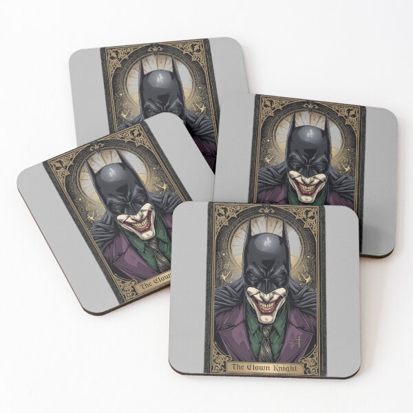 Item preview, The Clown Knight – gothic portrait of a dark hero designed and sold by LoomisDreams.