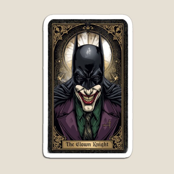 Item preview, The Clown Knight – gothic portrait of a dark hero designed and sold by LoomisDreams.