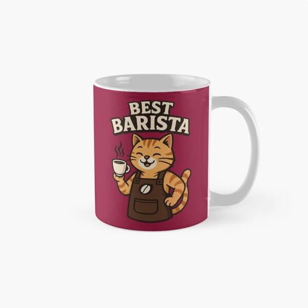 Item preview, Best Barista – Cat Design for Stylish and Creative Coffee Lovers designed and sold by Coffee Lifestyle.
