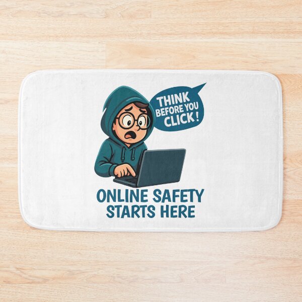 Item preview, Think Before You Click - Online Safety Awareness designed and sold by HandicraftArt.