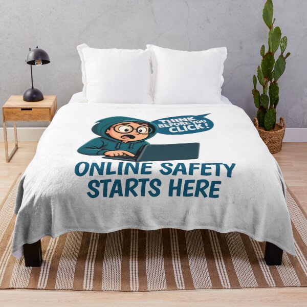 Item preview, Think Before You Click - Online Safety Awareness designed and sold by HandicraftArt.