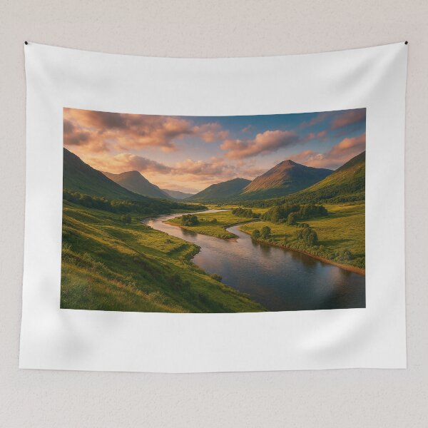 Item preview, Rio Serpenteando ao Entardecer designed and sold by Leonornature.