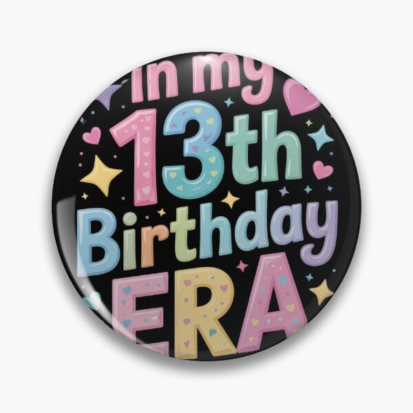 Item preview, In My 13th Birthday Era Girl Thirteen Bday 13 Year Old  designed and sold by lilLilaBatArt.