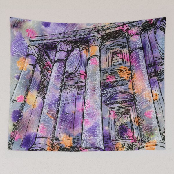 Item preview, The Temple of Antoninus Pius and Faustina in the Forum, Rome designed and sold by LymphomaLass.